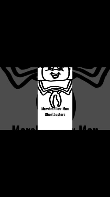 I Drew Marshmellow Man from Ghostbusters #ghostbusters #art #halloween