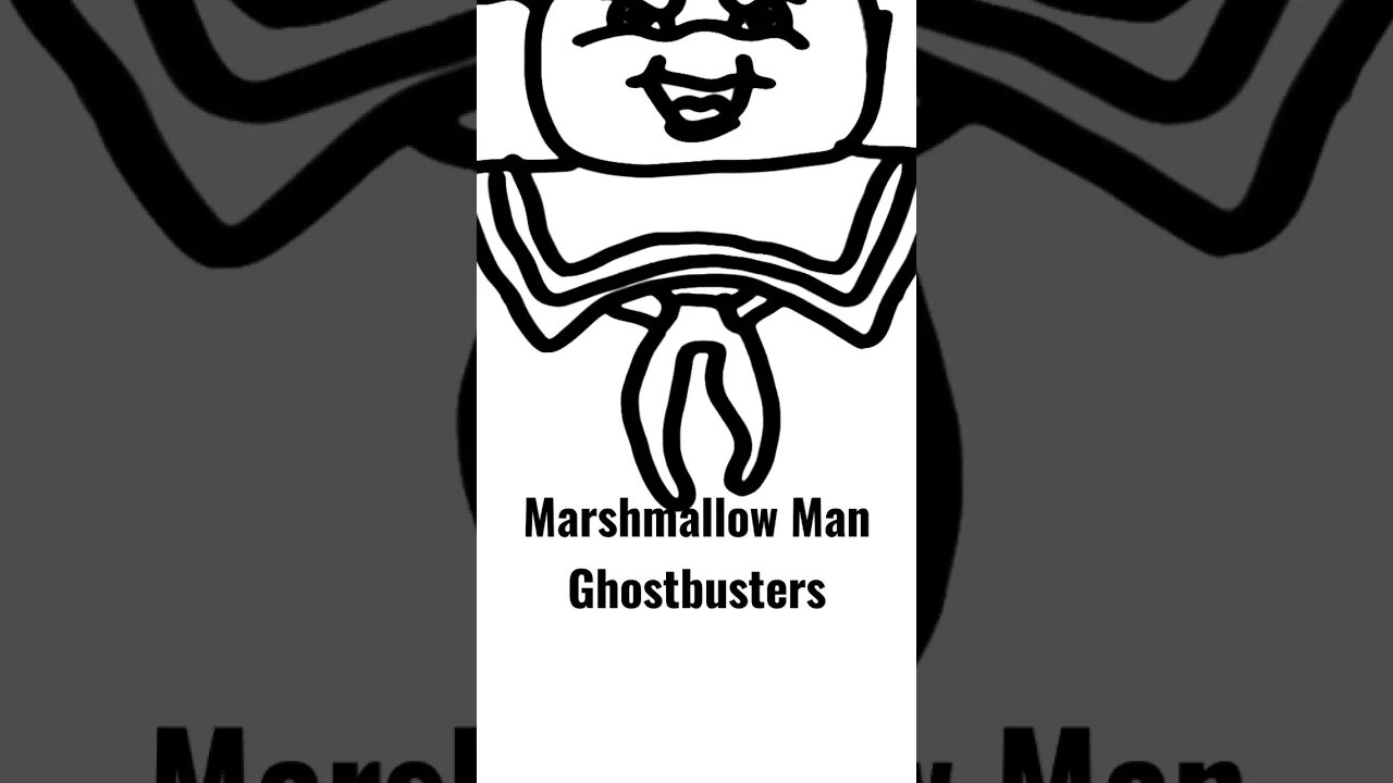 I Drew Marshmellow Man from Ghostbusters #ghostbusters #art #halloween