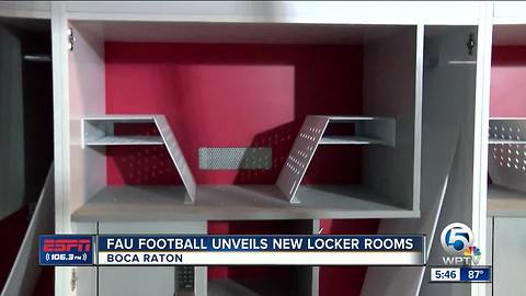 FAU unveils new locker room