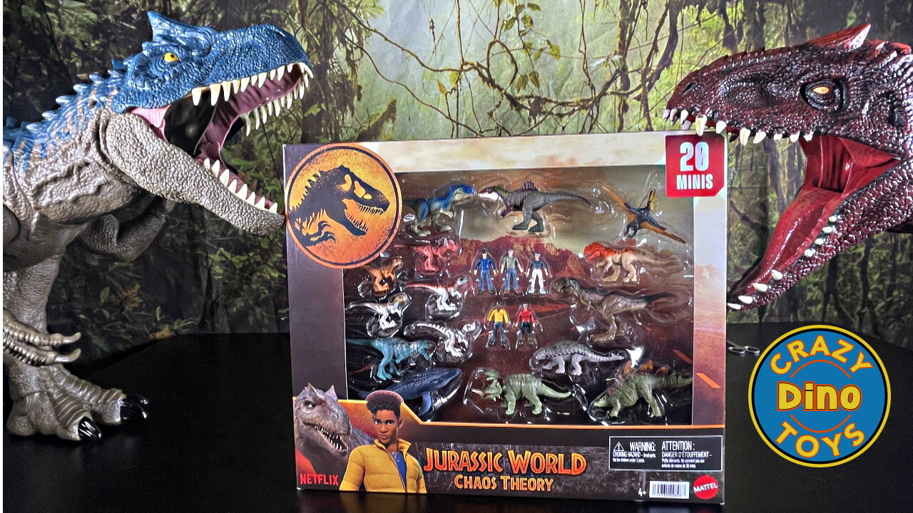 20 Jurassic World Chaos Theory Dinosaur Toys Unboxed @target Mattel Colossal Allosaurus