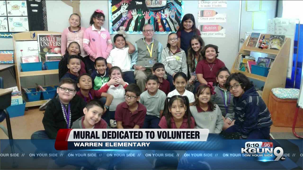 Mural dedicated to longtime volunteer at Tucson elementary school