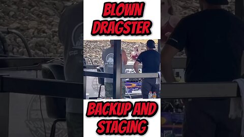 Blown Front Engine Dragster Backup and Staging! #shorts