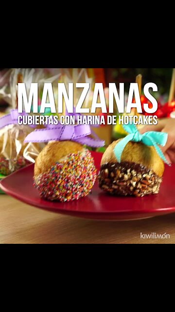 Apples Covered with Hotcakes Flour