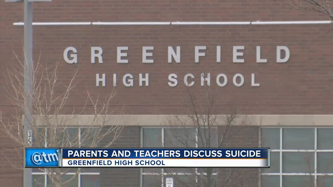 Parents and teachers discuss suicide at Greenfield High School