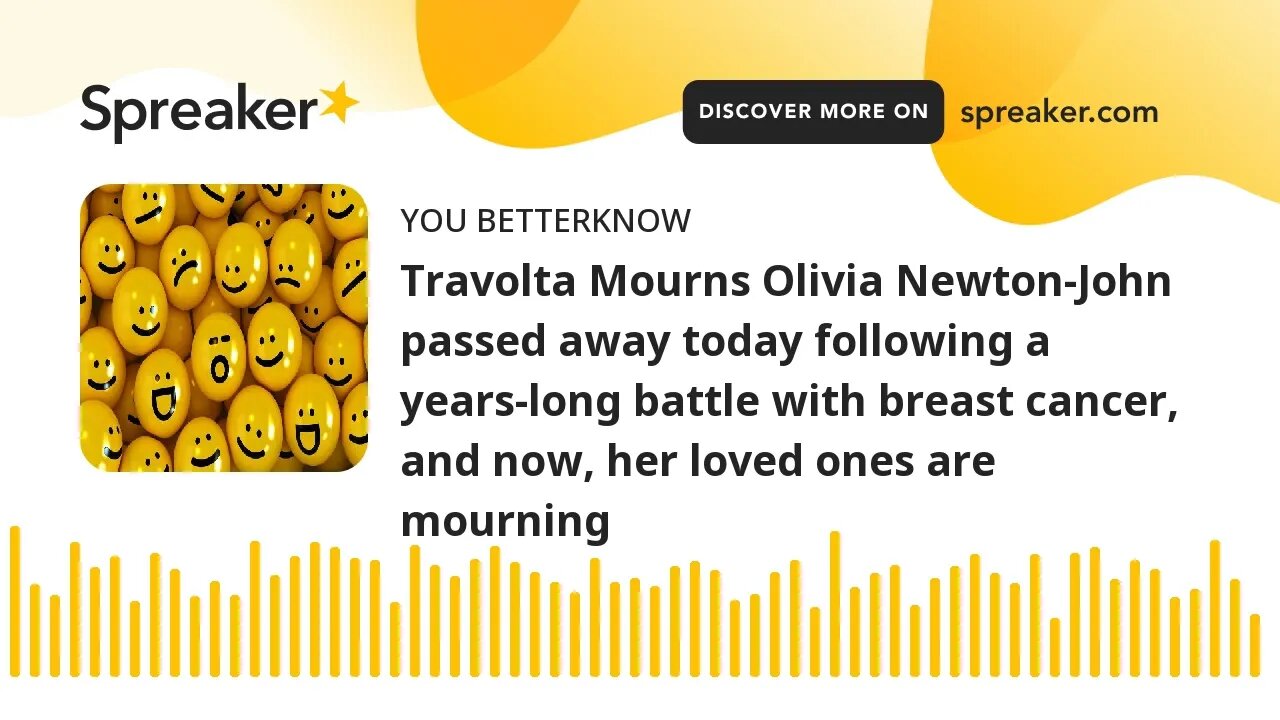 Travolta Mourns Olivia Newton-John passed away today following a years-long battle with breast cance