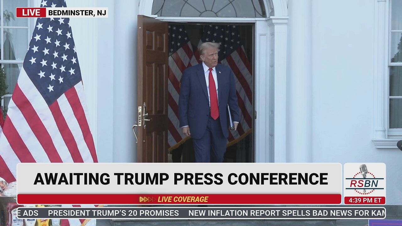 WATCH: President Trump Full Remarks at Press Conference in Bedminster, N.J. - 8/15/24