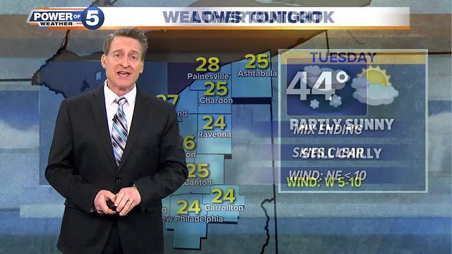 Monday late night weather