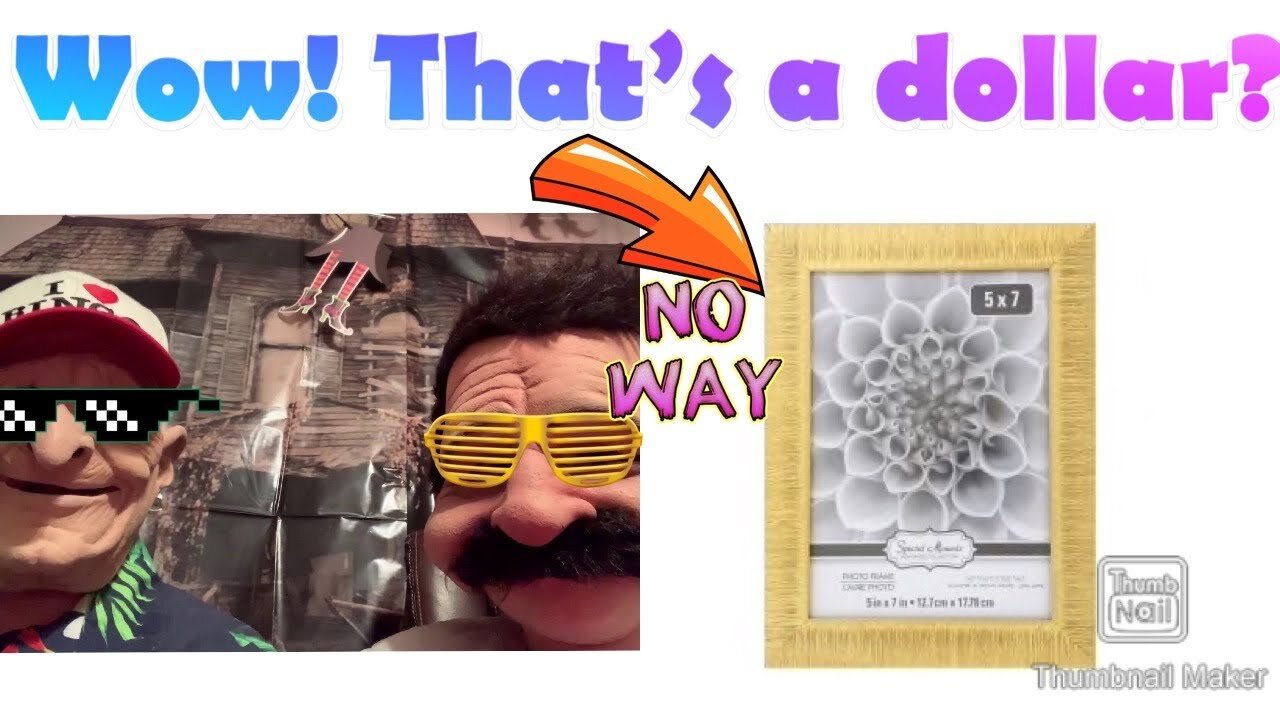 Reviewing a picture frame from the Dollar Tree by B&D Product & Food Review
