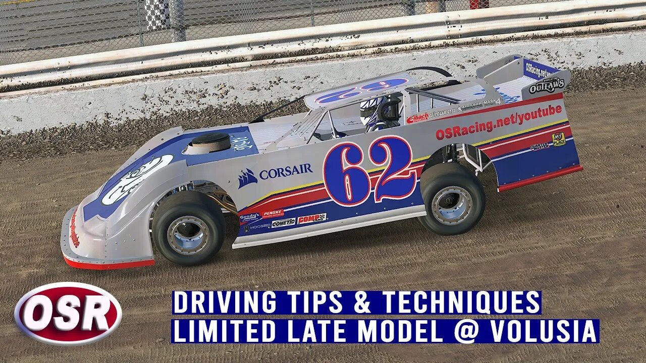 iRacing Limited Late Model Driving Tips and Techniques - Volusia Speedway - iRacing Dirt #dirtracing