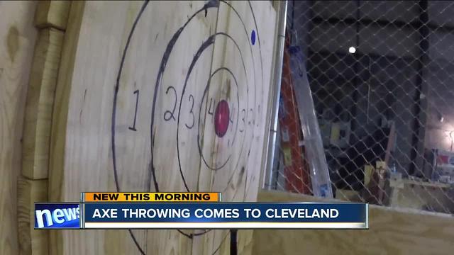 Axe throwing the latest craze to come to Cleveland