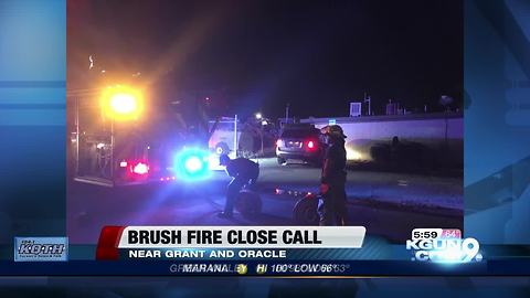 Residents, Apartment safe after a close call with a brush fire