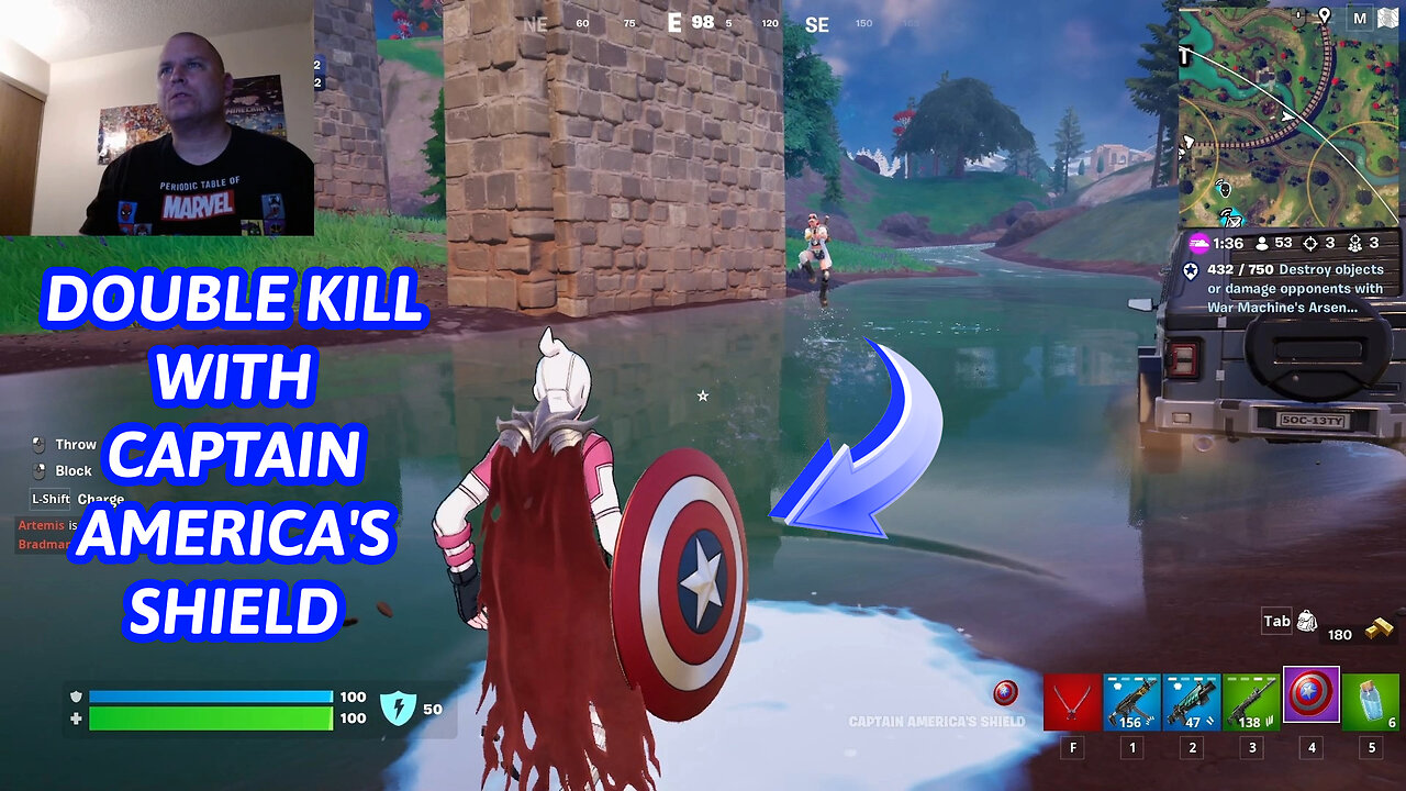 DOUBLE KILL WITH CAPTAIN AMERICA'S SHIELD