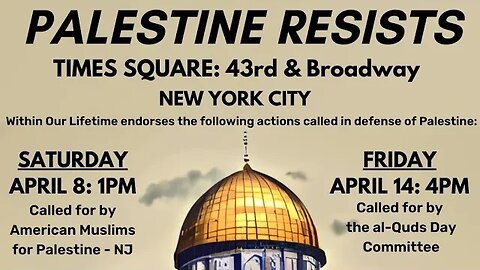 #PalestineResists #HandsOffAlAqsa Rally 4/14 WOLPalestine #withinourlifetime Nerdeen Kiswani AlAwda