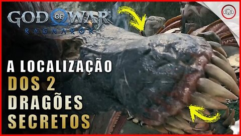 God of war Ragnarok, Como encontrar os 2 dragões secretos | Super dica