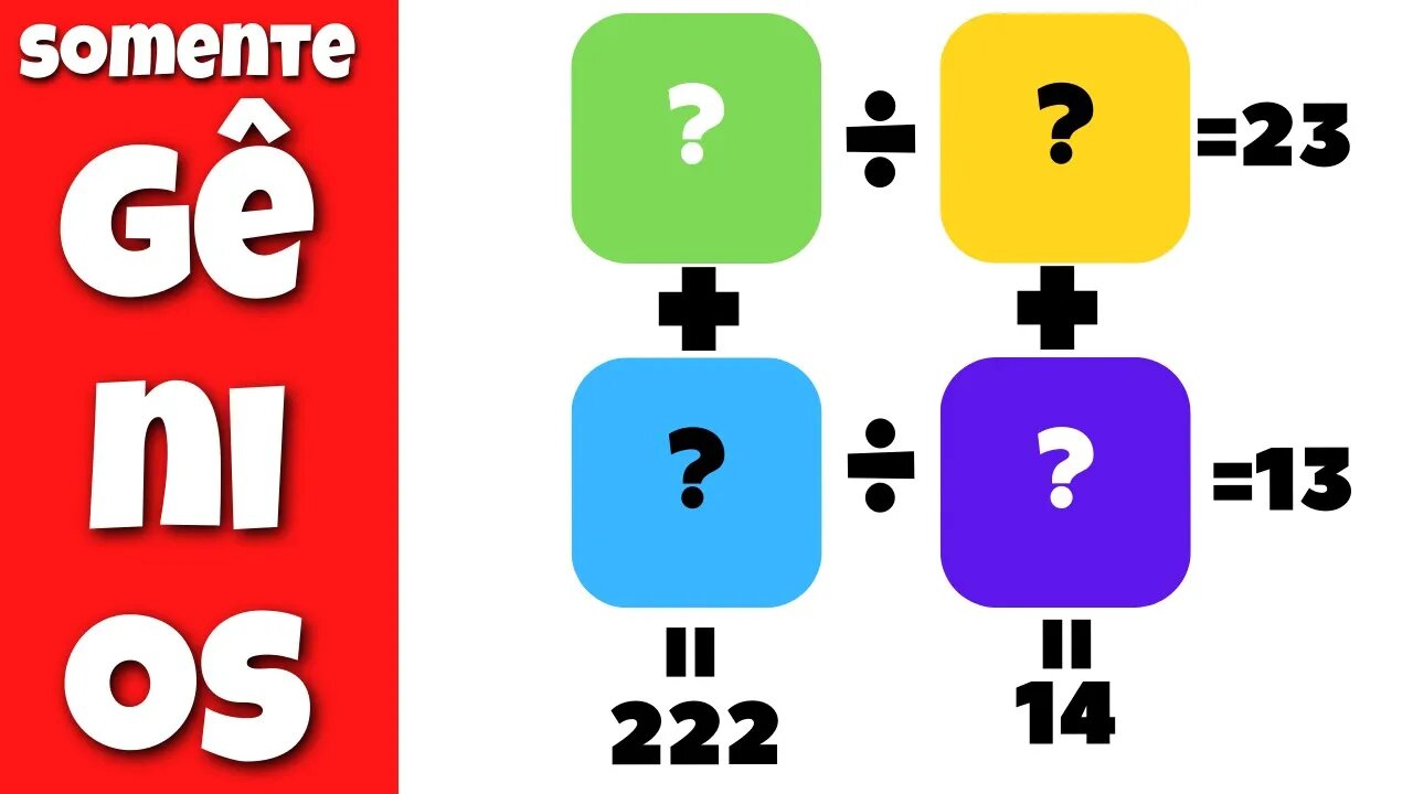 DESAFIO DE SISTEMA LINEARES | Fill in the Box Math Puzzle?