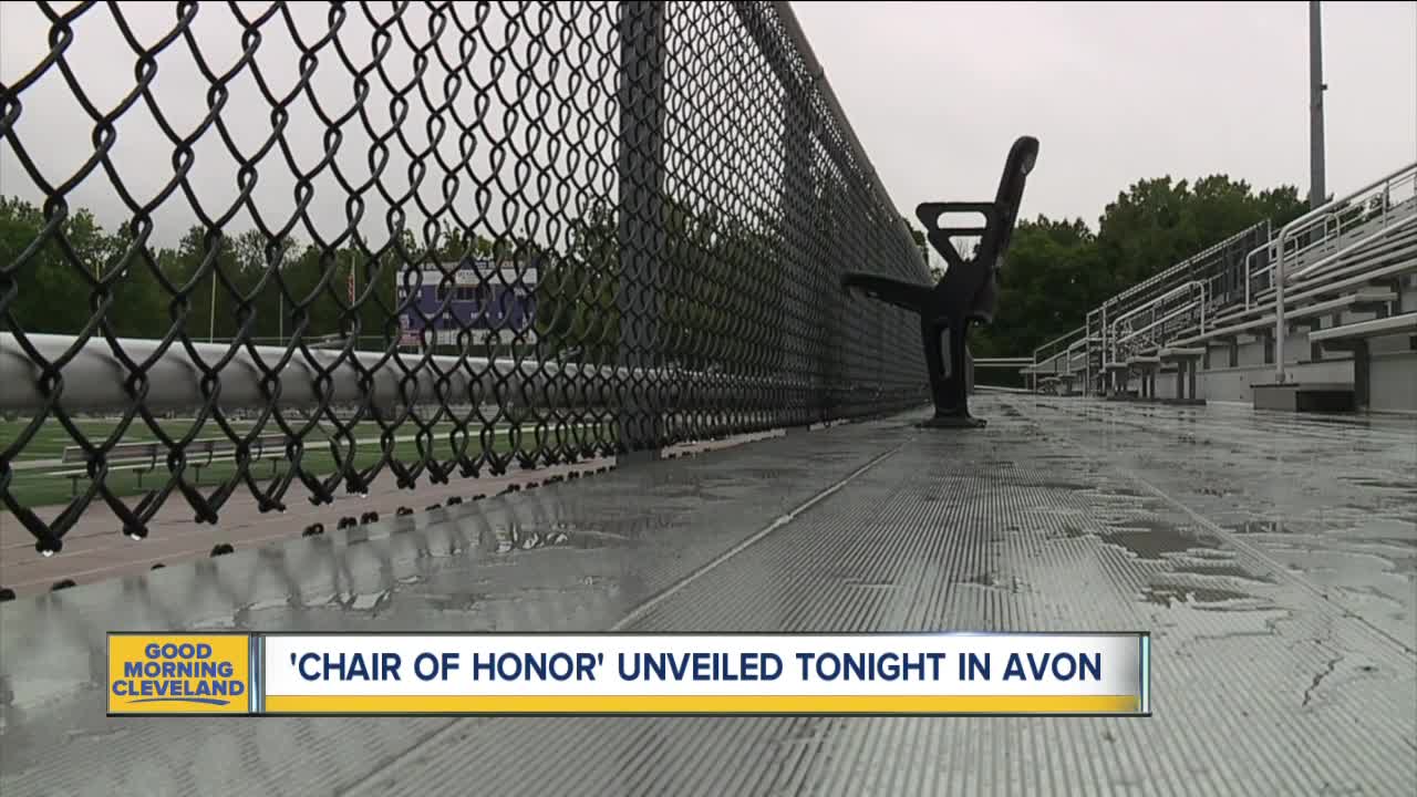 Honor Chair unveiled tonight in Avon to honor veterans