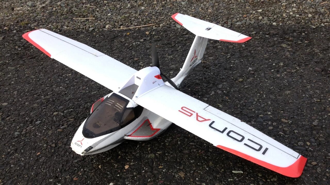 Parkzone Ultra Micro Icon A5 with AS3X Fun Plus Bonus RC Plane Crash Footage