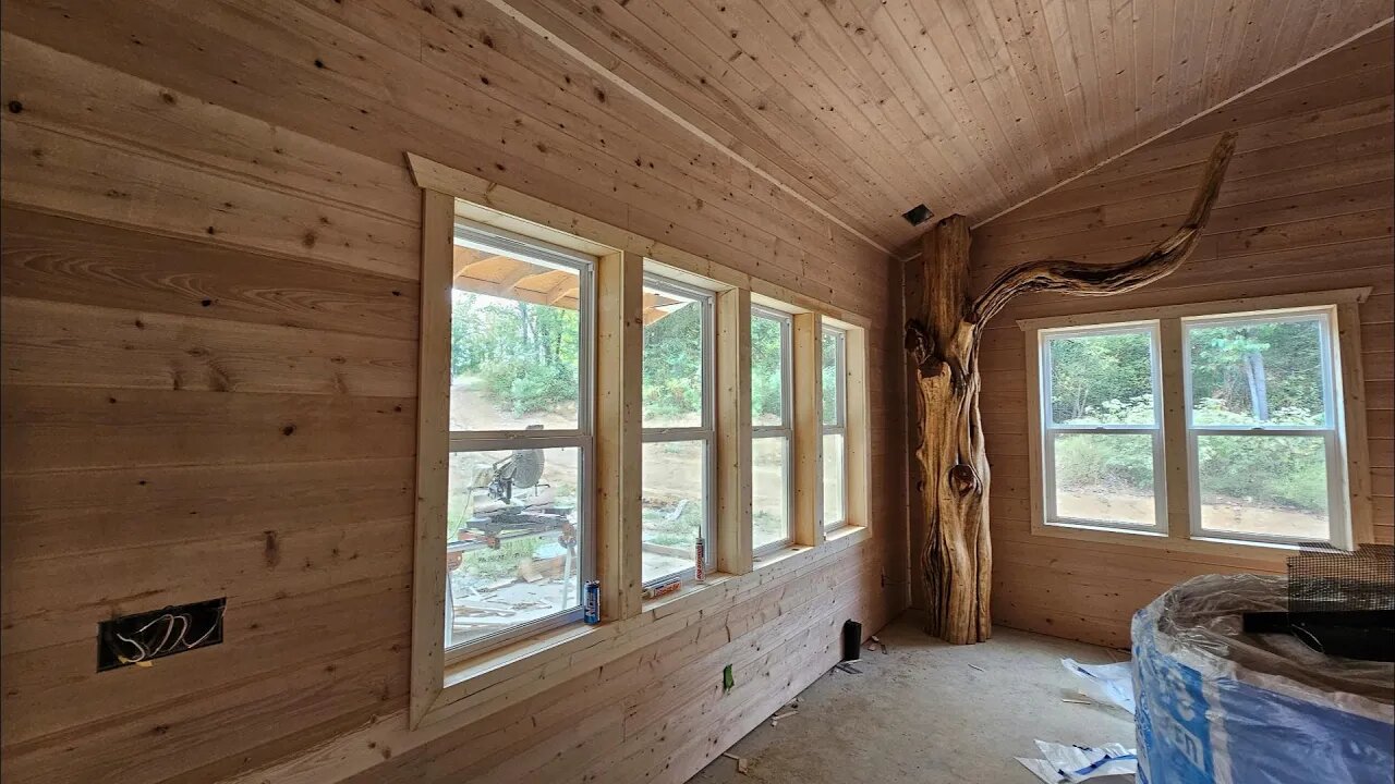 Southern Illinois VRBO rustic cabin build daily update