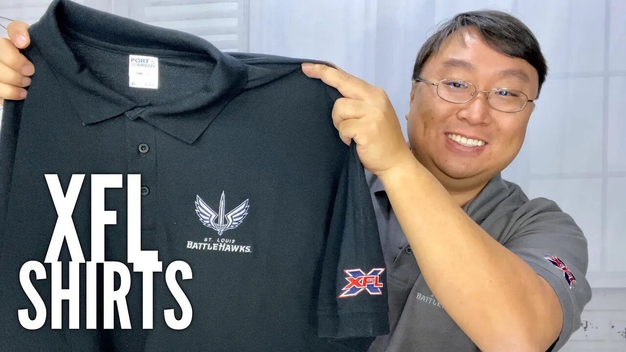 XFL Football St. Louis Battlehawks Polo Shirts Unboxing