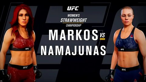 EA Sports UFC 3 Gameplay Rose Namajunas vs Randa Markos