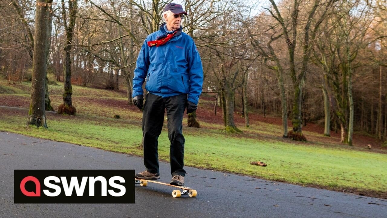 Scottish granddad takes up skateboarding at AGE 82