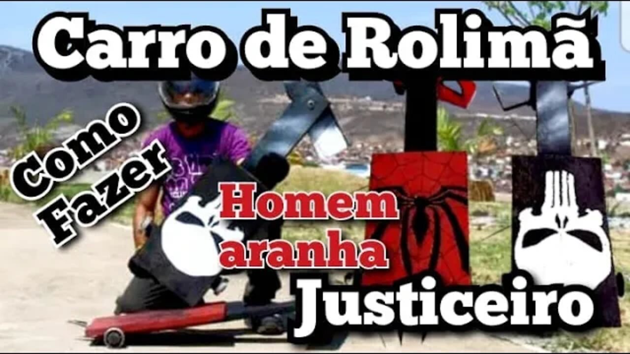 Como fazer carrinho de Rolimã personalizado do Homem Aranha e Justiceiro