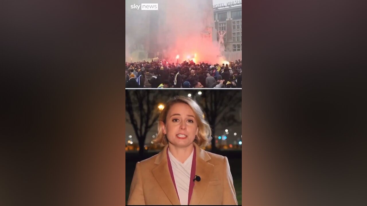 Sky News just deleted their report on Israeli hooligans in Amsterdam