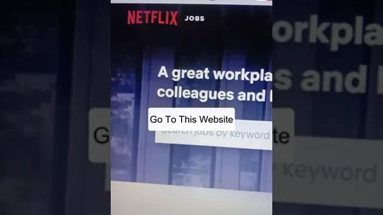 Work from home with Netflix.