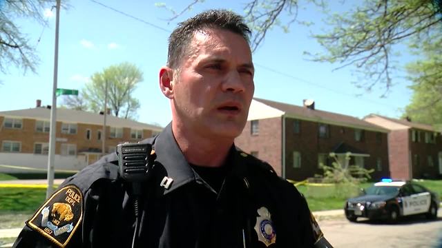 Omaha Police Capt. Mark Matuza talks about the shooting near Lindenwood Court apartments