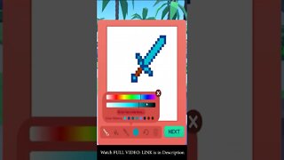How to Draw Diamond Minecraft Sword