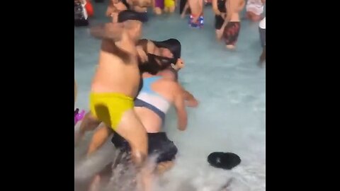 Wild Fight Breaks Out At A Mexican Waterpark