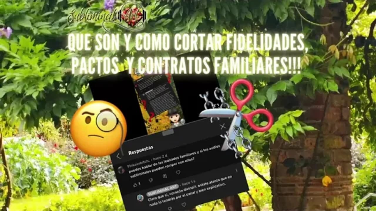 🧐Que son y como Cortar Fidelidades, pactos, acuerdos y contratos familiares!!!!✂️