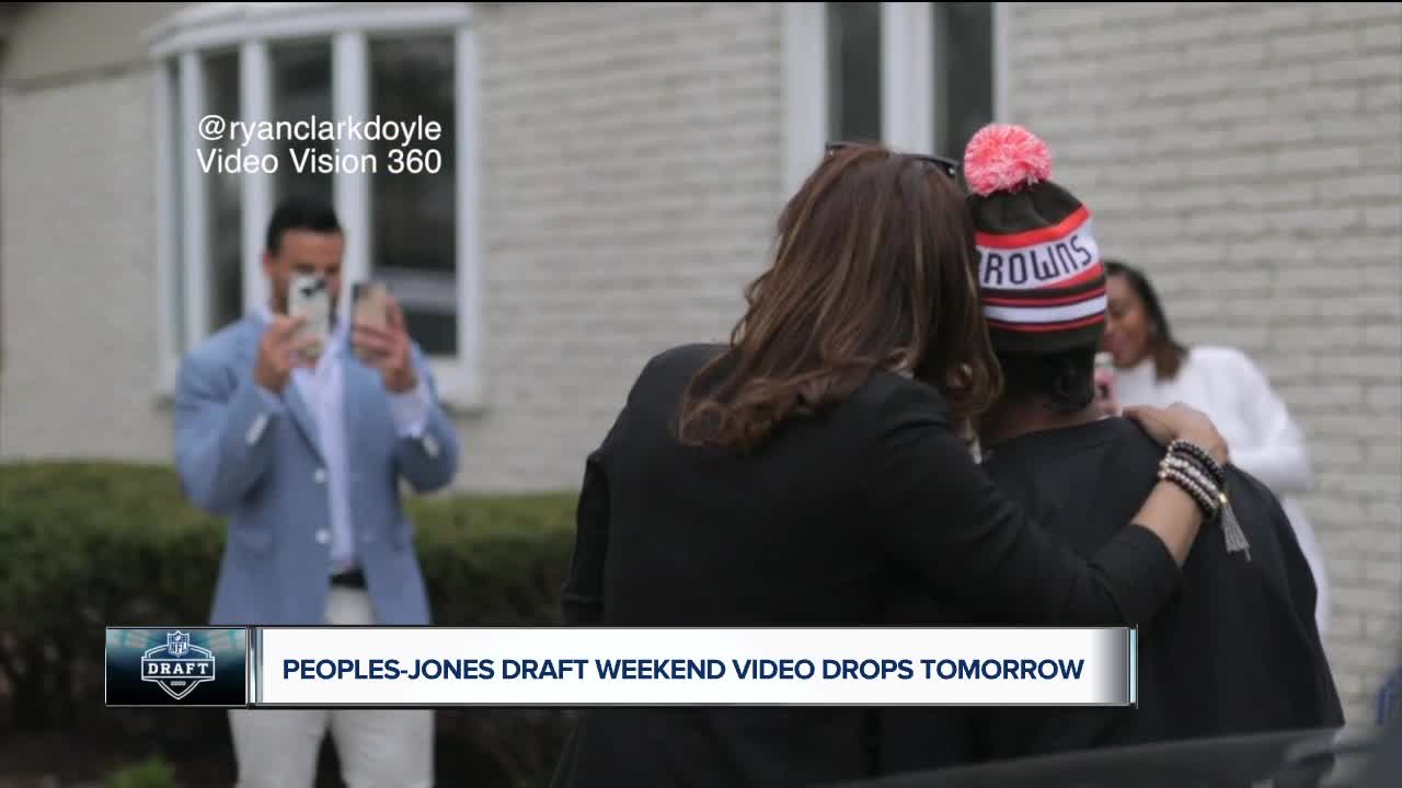 Donovan Peoples-Jones behind the scenes draft night