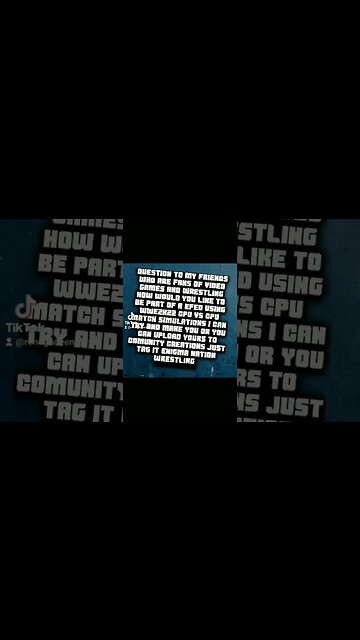 Enigma Nation Wrestling!