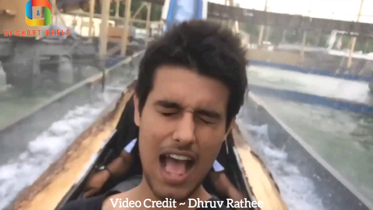 Dhruv Rathee in water park