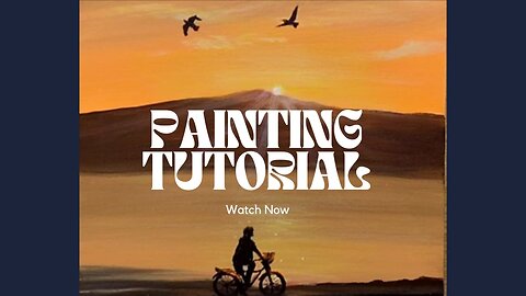 A calm day enjoying the sunset / How to Paint a Landscape step by step/ Acrylic Painting