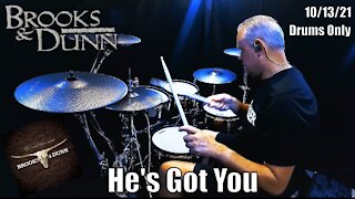 Brooks and Dunn - He's Got You - Drums Only (4K)