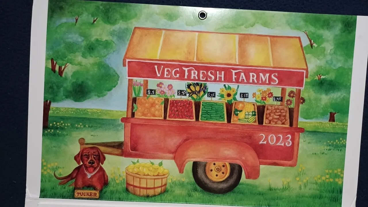 CALENDAR REVIEW : VEG FRESH FARMS 2023 Expandable Calendar.