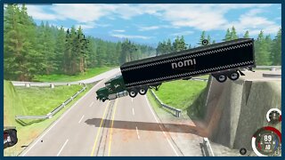 TruckFails | Destroyed Bridge #85 | BeamNG.Drive |TrucksFails