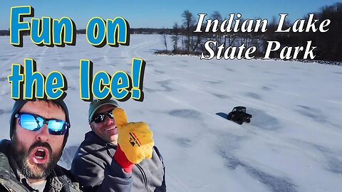 Polaris Ranger + Drone + Frozen Lake = BIG FUN!