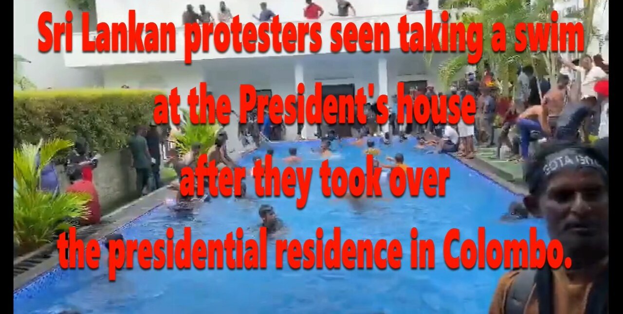 Thousands of Sri Lanka Citizens Break into President's Home & take their Country Back!