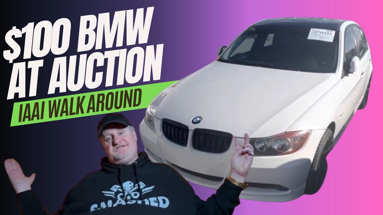 BMW $100 At Auction Cheap, IAA Walk Around