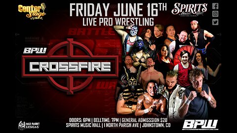 Crossfire 06-16-23 Match 01-Plexx-Crash vs Chasing Glory