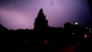 Thunderstorm and lightning