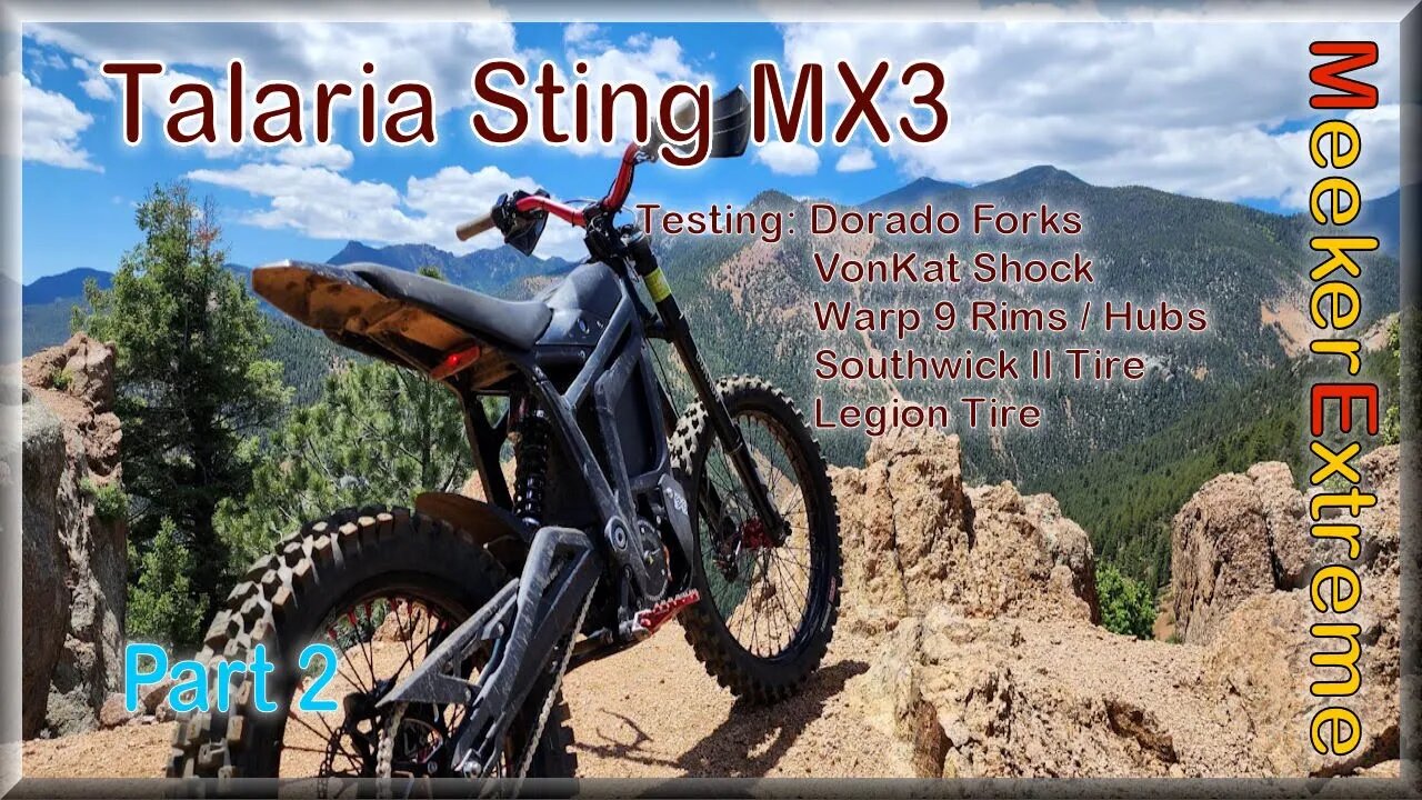 Talaria Sting MX3 - First Real Outing with it - Testing Parts - Part 2