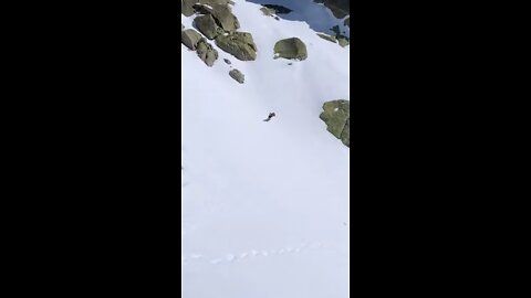 Just running full speed down a mountain