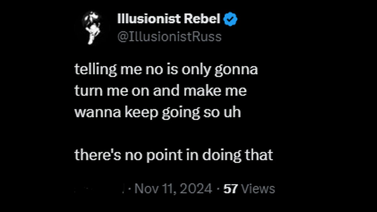 Illusionist Rebel Twitter Dump: Nov 9th - 12th 2024