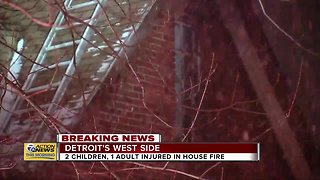 Two children, one adult injured in house fire on Detroit's west side