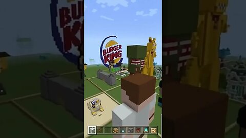 Minecraft: construi o selo do burguer King #shorts