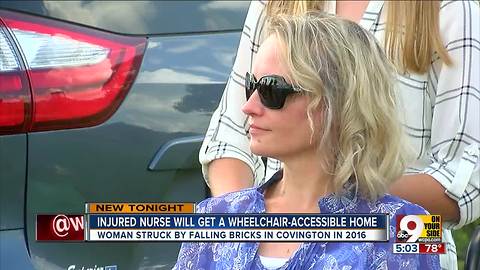 Injured nurse will get a wheelchair-accessible home